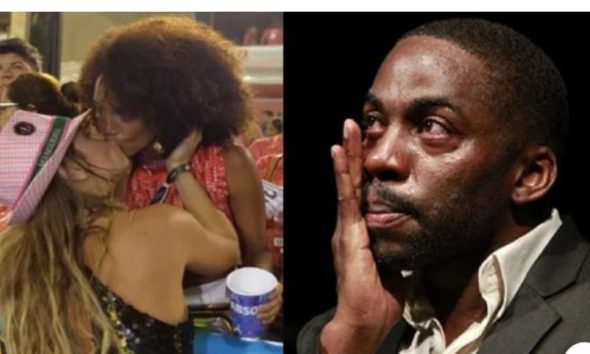 Esposa de Lázaro Ramos é flagrada beijando mulher no carnnaval, que também é famosa e casada