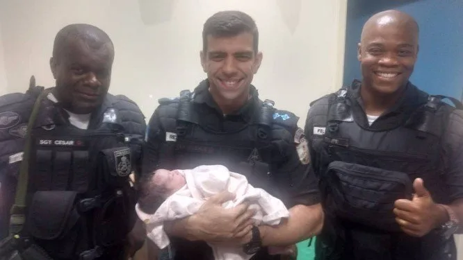 Policial que resgatou bebê em caixa de papelão em Santissimo quer adotá-la