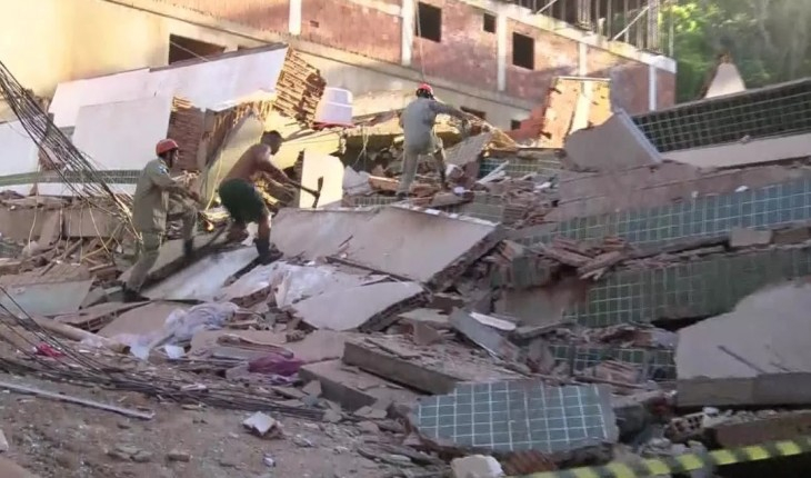 Vídeo mostra desespero e destruição em desabamentos no Rio