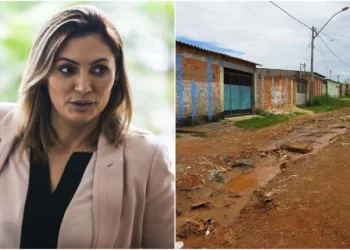 Avó da primeira-dama Michelle Bolsonaro mora em favela com esgoto a céu aberto