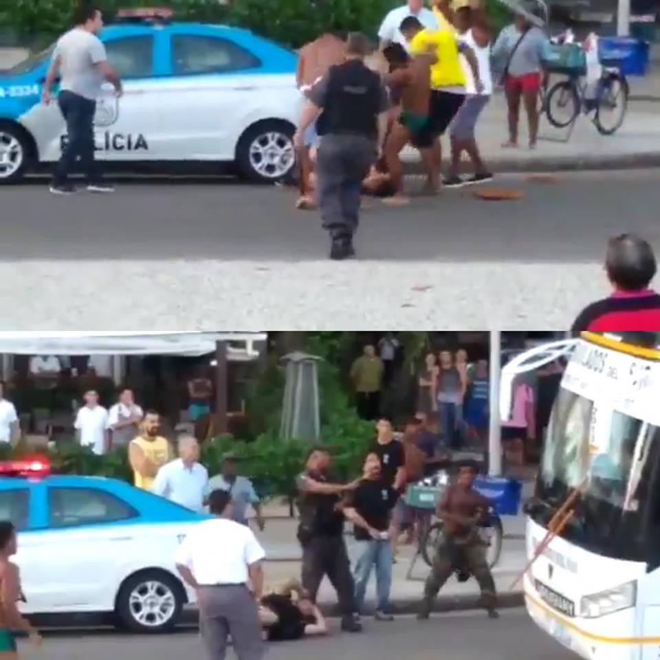 PM PRENDE MILITARES ENVOLVIDOS EM CONFUSÃO ENTRE TORCEDORES NO RIO