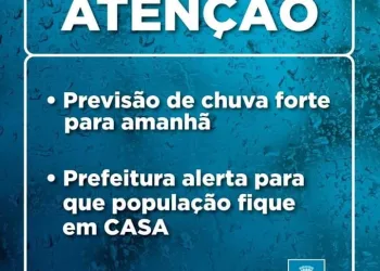Previsão de chuva forte para este domingo