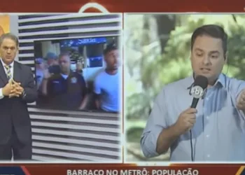 Repórter do SBT é agredido e apresentador de jornalístico deixa estúdio ao vivo