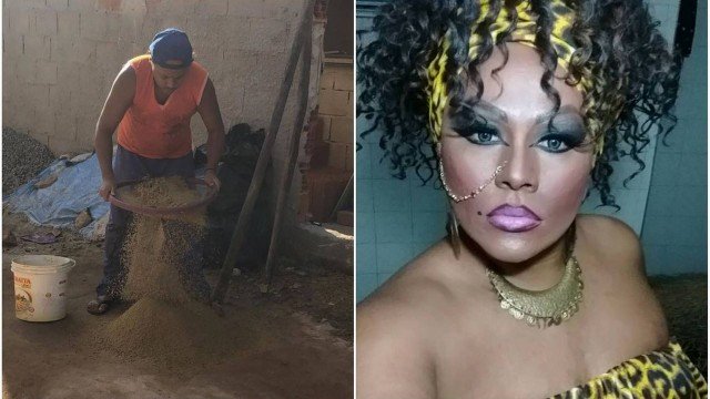 ‘DE MANHÃ SOU PEDREIRO, À NOITE DRAG QUEEN’, CARIOCA FAZ SUCESSO NO TEATRO E BOMBA NA WEB