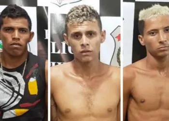 Trio que fazia animação do trem da alegria em Fortaleza é preso - Divulgação/ Secretaria de Segurança Pública e Defesa Social