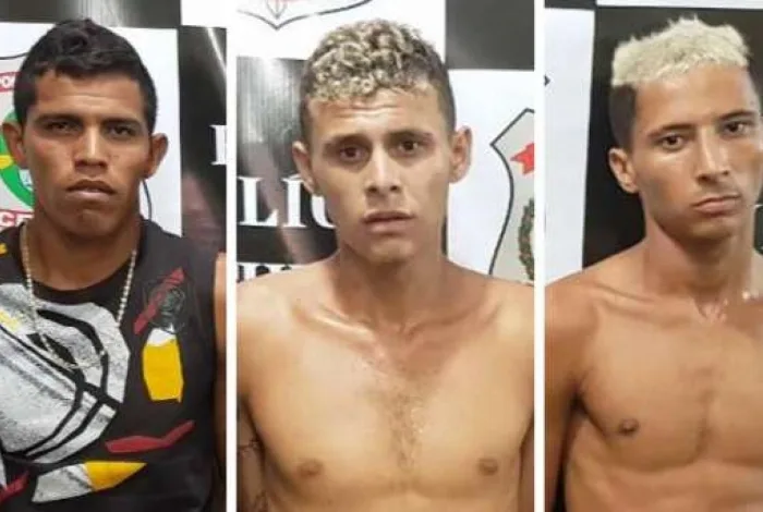 Trio que fazia animação do trem da alegria em Fortaleza é preso - Divulgação/ Secretaria de Segurança Pública e Defesa Social