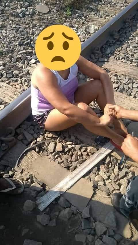 Mulher tenta tirar a própria vida em trilho de trem no RJ, mas é salva por mão amiga