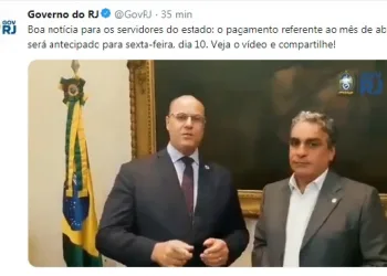 Estado do Rio paga salário de abril na próxima sexta-feira, 10 de maio