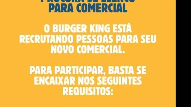 Burger King ironiza censura a propaganda do BB e vira alvo de boicote por apoiadores de Bolsonaro