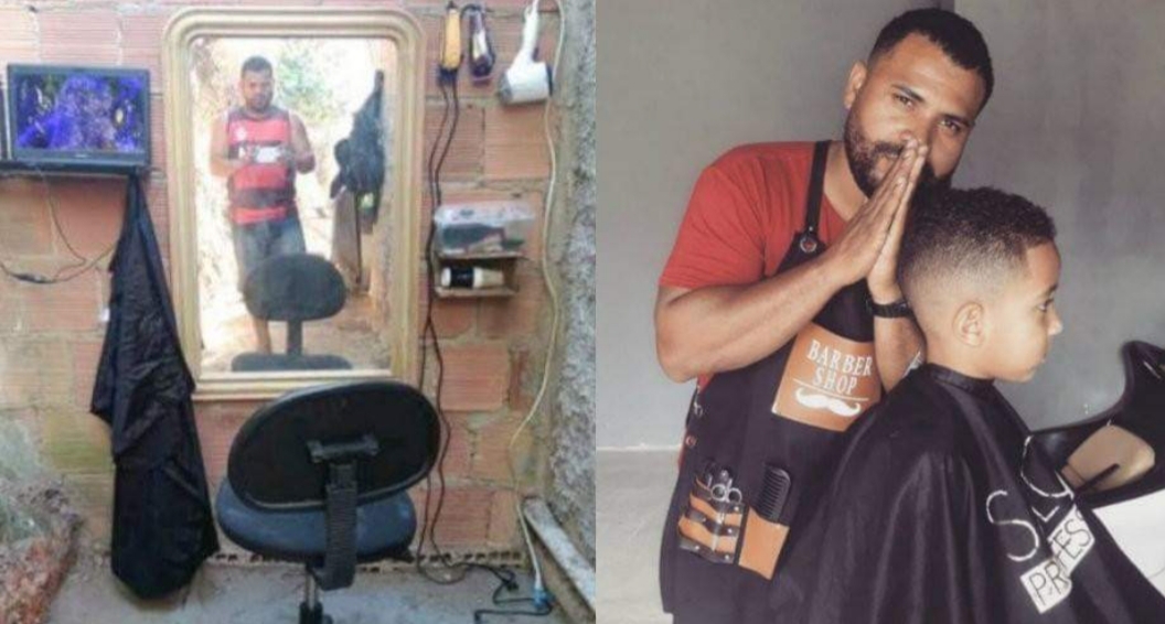 Barbeiro do Rio abre próprio salão após um ano trabalhando no quintal de casa
