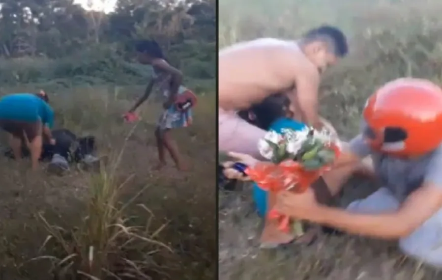 Homem se finge de morto para pedir mulher em casamento e ela quase ‘morre do coração’