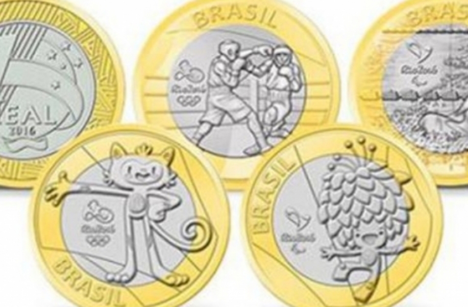 Moedas de R$ 1 das Olimpíadas Rio 2016 são vendidas por até R$ 7 mil na Internet
