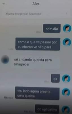 MOTORISTA DE APLICATIVO NEGA VIAGEM E DIZ QUE PASSAGEIRA TEM QUE EMAGRECER