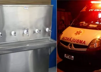 Homem morre ao receber descarga elétrica quando tomava água em bebedouro