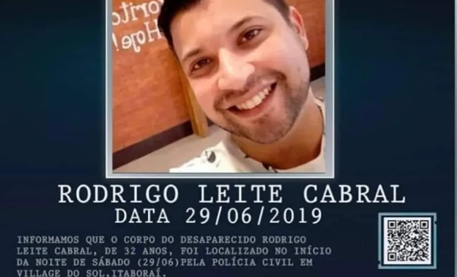 Jovem que estava desaparecido é encontrado morto no RJ