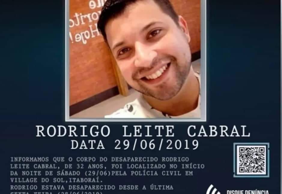 Jovem que estava desaparecido é encontrado morto no RJ