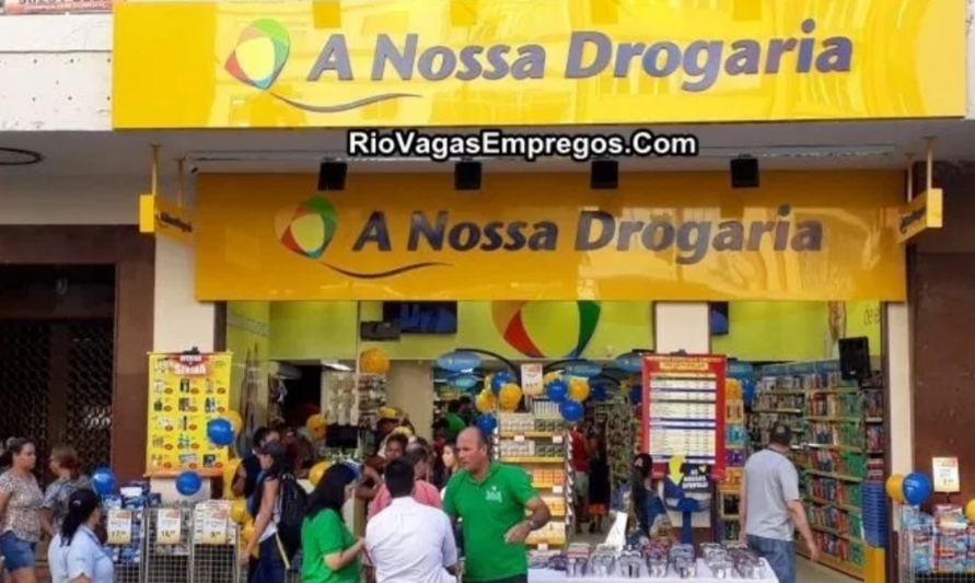 A Nossa Drogaria vagas p/ Atendente de Loja, Caixa e medicamentos, Ajudante de Motorista – com e sem experiencia – Rio de janeiro