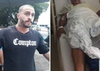 FISICULTURISTA ESPANCA IDOSO APÓS COLISÃO DE CARROS NO RJ