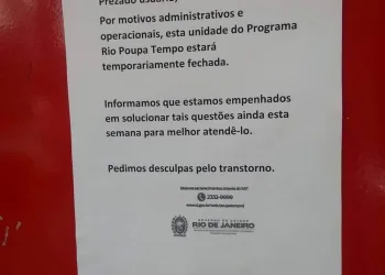 ATENÇÃO | POUPA TEMPO DE BANGU É FECHADO TEMPORARIAMENTE