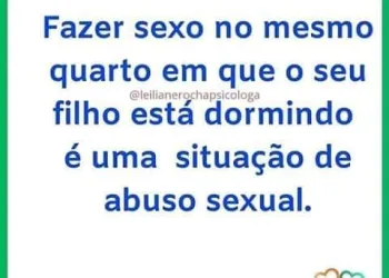 VOCÊ SABIA? ISSO TAMBÉM É ABUSO SEXUAL
