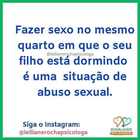 VOCÊ SABIA? ISSO TAMBÉM É ABUSO SEXUAL