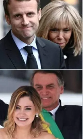 ESPOSA D3 BOLSONARO X ESPOSA DE MACRON