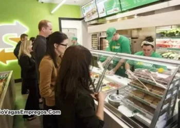 Subway vagas para Atendente de Lanchonete – R$ 1.000,00 – Não precisa ter Experiencia – Rio de janeiro