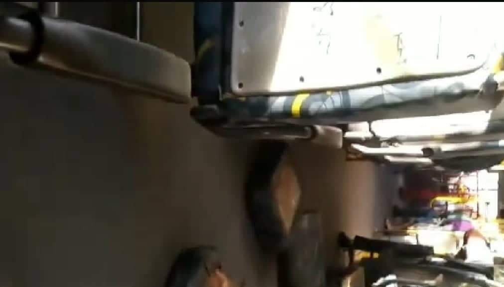 PASSAGEIRO GRAVA O PÉSSIMO ESTADO DE UM ÔNIBUS EM CAMPO GRANDE