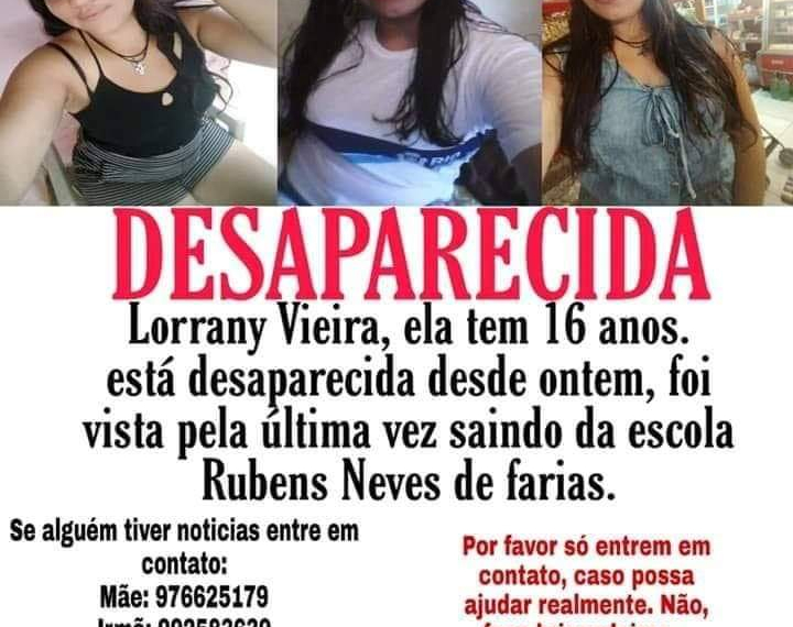 ADOLESCENTE DESAPARECIDA EM CAMPO GRANDE!!