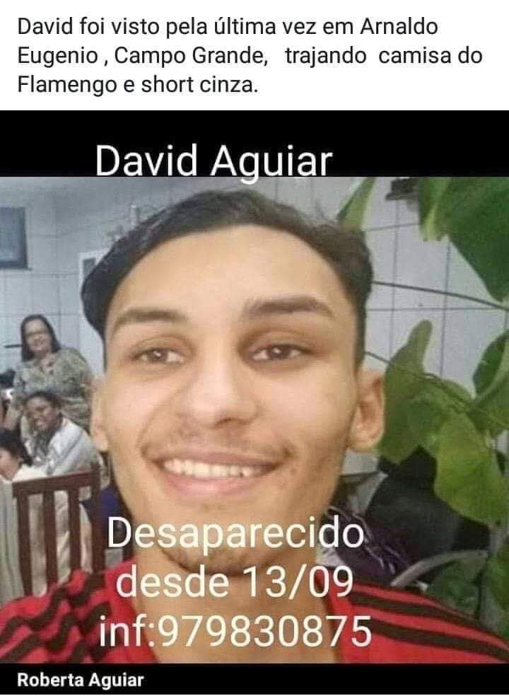 JOVEM DESAPARECIDO EM CAMPO GRANDE