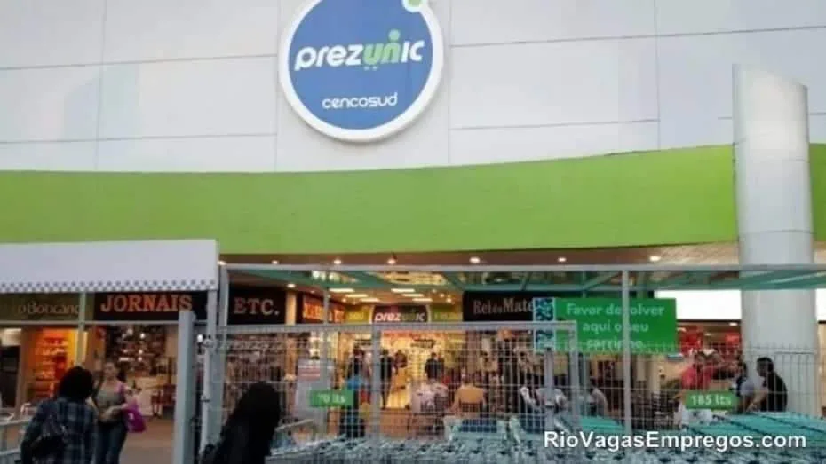 SUPERMERCADOS PREZUNIC ESTA COM VAGAS DE EMPREGOS ABERTAS – R$ 1.236,10 – COM E SEM EXPERIÊNCIA – DIVERSAS AREAS – RIO DE JANEIRO