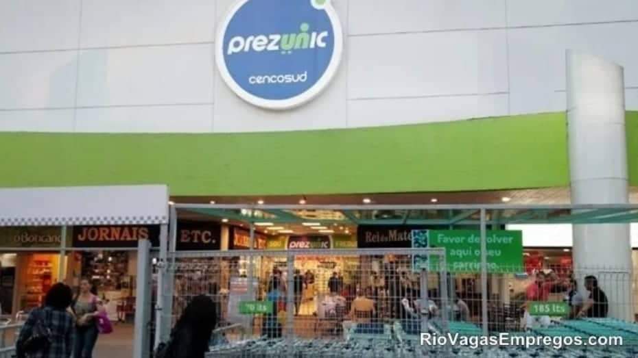 SUPERMERCADOS PREZUNIC ESTA COM VAGAS DE EMPREGOS ABERTAS – R$ 1.236,10 – COM E SEM EXPERIÊNCIA – DIVERSAS AREAS – RIO DE JANEIRO