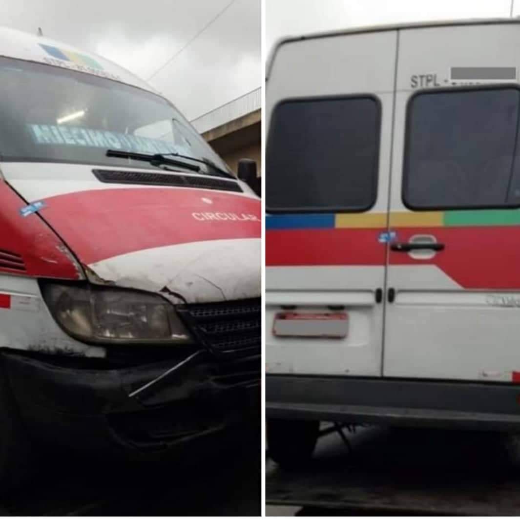 MOTORISTA DE VAN TENTA ATROPELAR POLICIAL E BATE EM VIATURA NA ZONA OESTE
