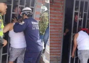 Fofoqueira fica presa ao olhar dentro da casa da vizinha