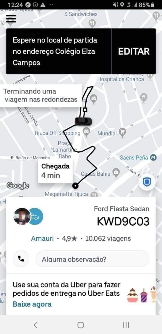 MOTORISTA DA UBER ASSEDIA MENOR PASSAGEIRA( VIDEO)