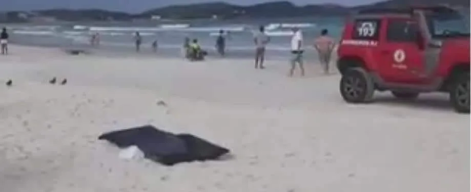 TURISTA MORRE AFOGADO EM PRAIA DE CABO FRIO