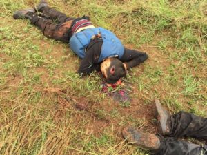 Um dos bandidos mortos 