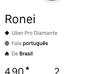 MOTORISTA DA UBER 5 ESTRELAS
