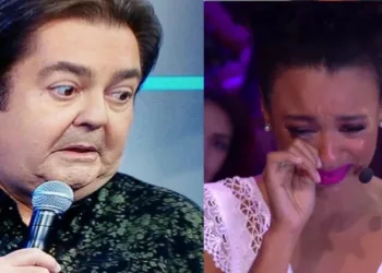 Faustão perde paciência, é mal-educado e dá fora ao vivo em Sheron Menezzes