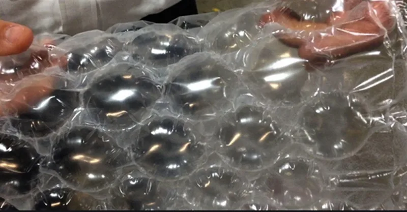 Nova versão do plástico-bolha não vai mais estourar quando for apertada