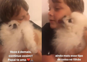 Filho de Neymar pega o celular do pai e faz pedido emocionante para os seguidores nas redes sociais