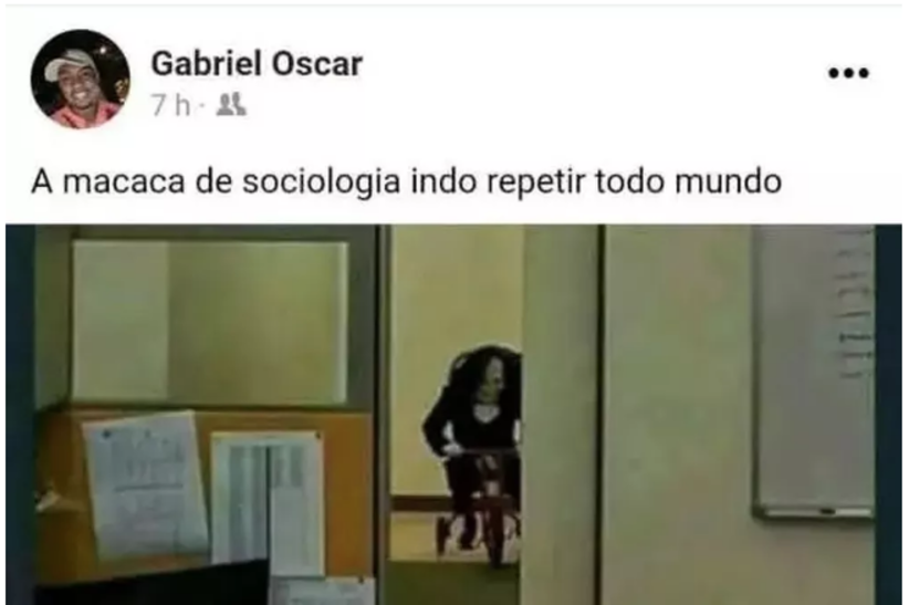 Aluno chama professora de ‘macaca’ em rede social