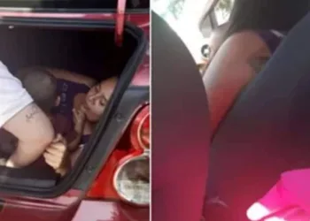 Motorista da Uber encontra sua esposa escondida no porta-malas para espiá-lo