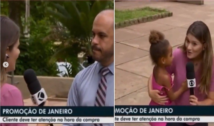 Garotinha interrompe jornalista ao vivo e o seu pedido faz parar a transmissão da Rede Globo
