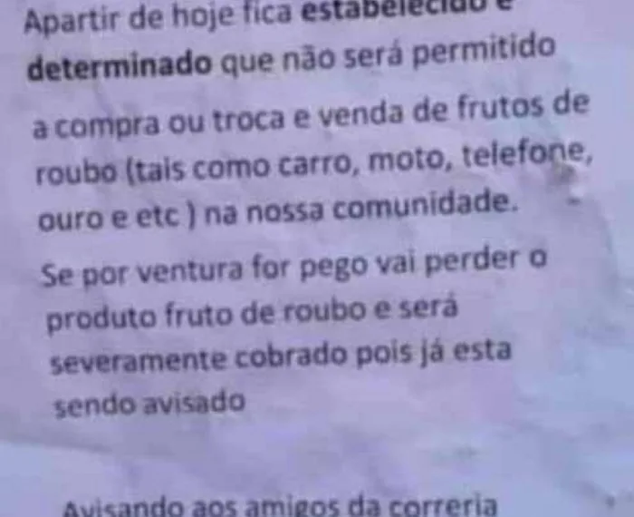 Roubo Zero, Traficantes ‘proíbem’ venda de produtos roubados em comunidades do Centro do Rio