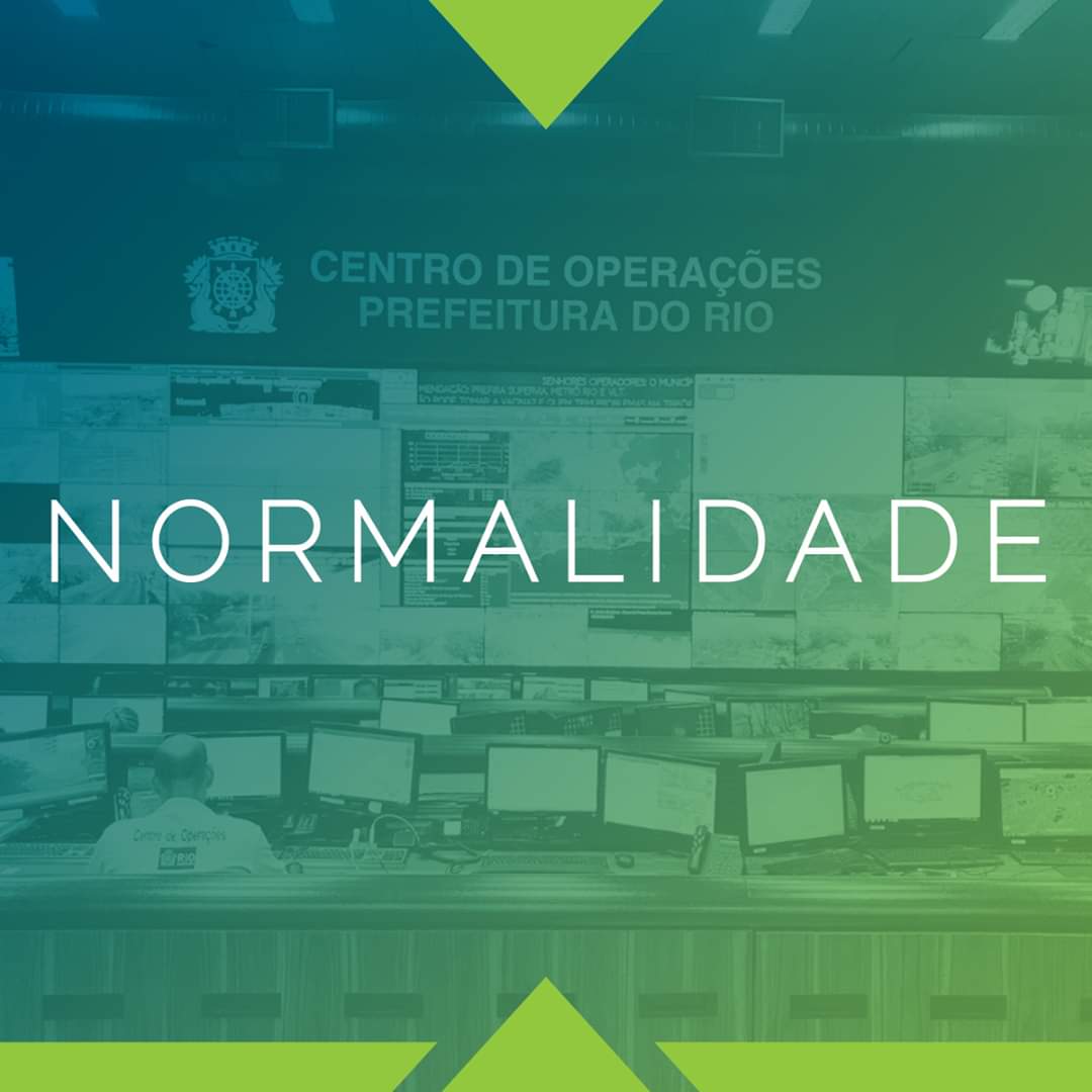 MUNICÍPIO DO RJ RETORNA AO ESTÁGIO DE NORMALIDADE