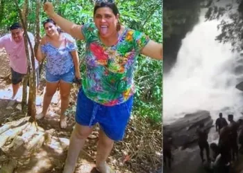 FAMÍLIA MORRE EM CACHOEIRA APÓS QUEDA DE TROMBA D’ÁGUA; PAIS E FILHA TIRARAM FOTO MOMENTOS ANTES