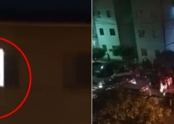 Homem esfaqueia mulher na frente do filho e vizinhos filmam tudo