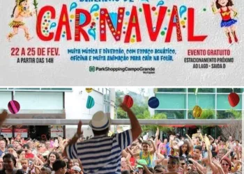 Bailinho de carnaval no Park shopping em Campo Grande