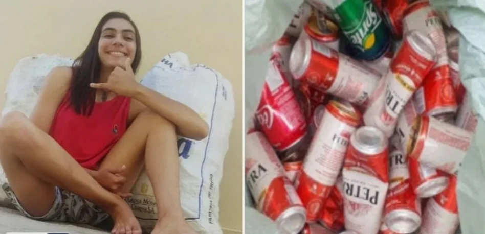 Jovem cata latinhas para pagar tratamento da mãe: ‘única forma que eu achei’